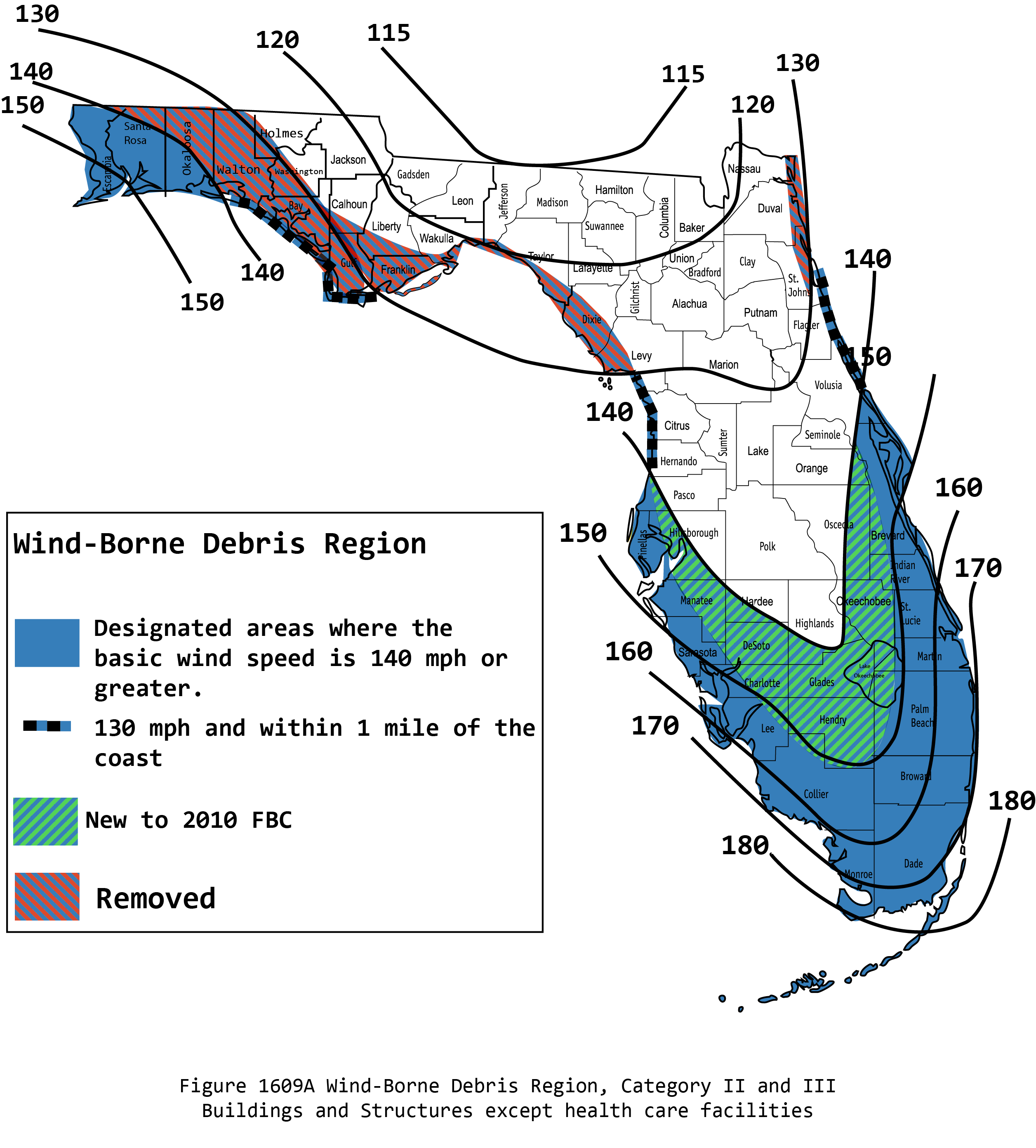Wind Speed Map Florida