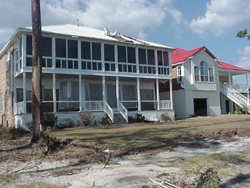 Ivan Gulf Front Impact Windows on 2nd story